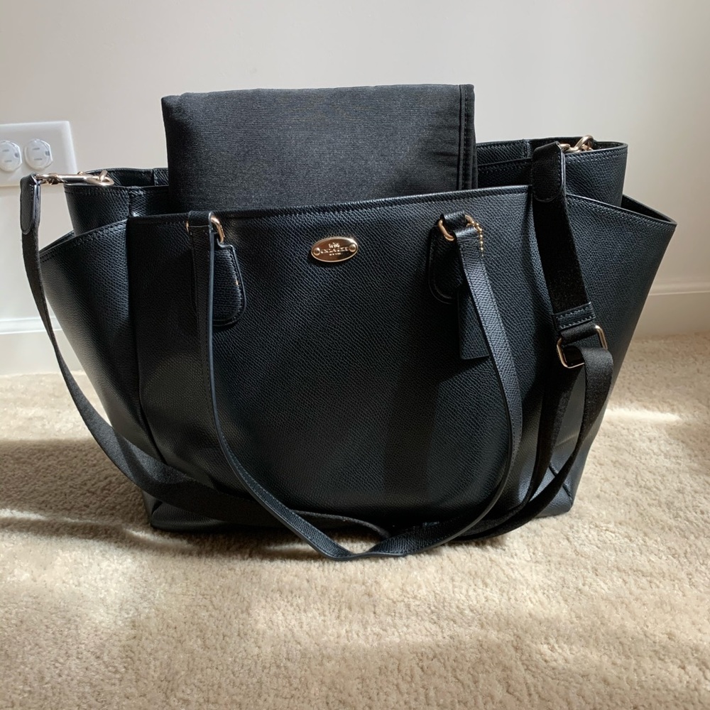 Coach Leather Diaper Bag